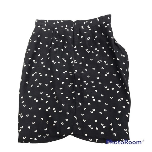 Yumi Kim broken heart black and white mini skirt size XS - Picture 2 of 9